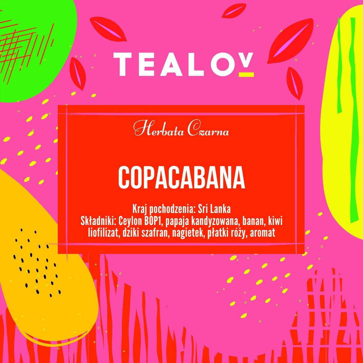 Herbata TEALOV czarna COPACABANA 100g