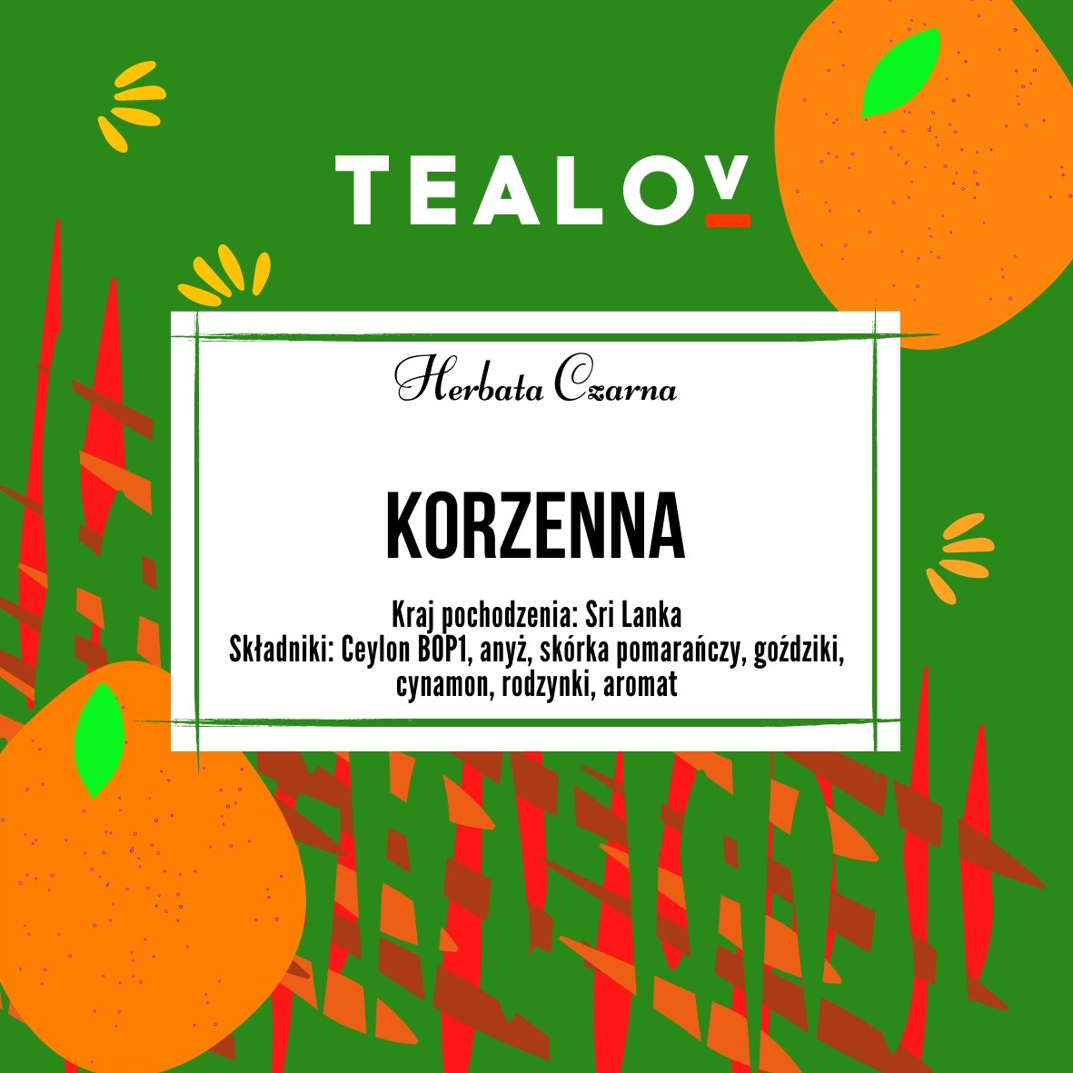 Herbata TEALOV czarna KORZENNA 50g