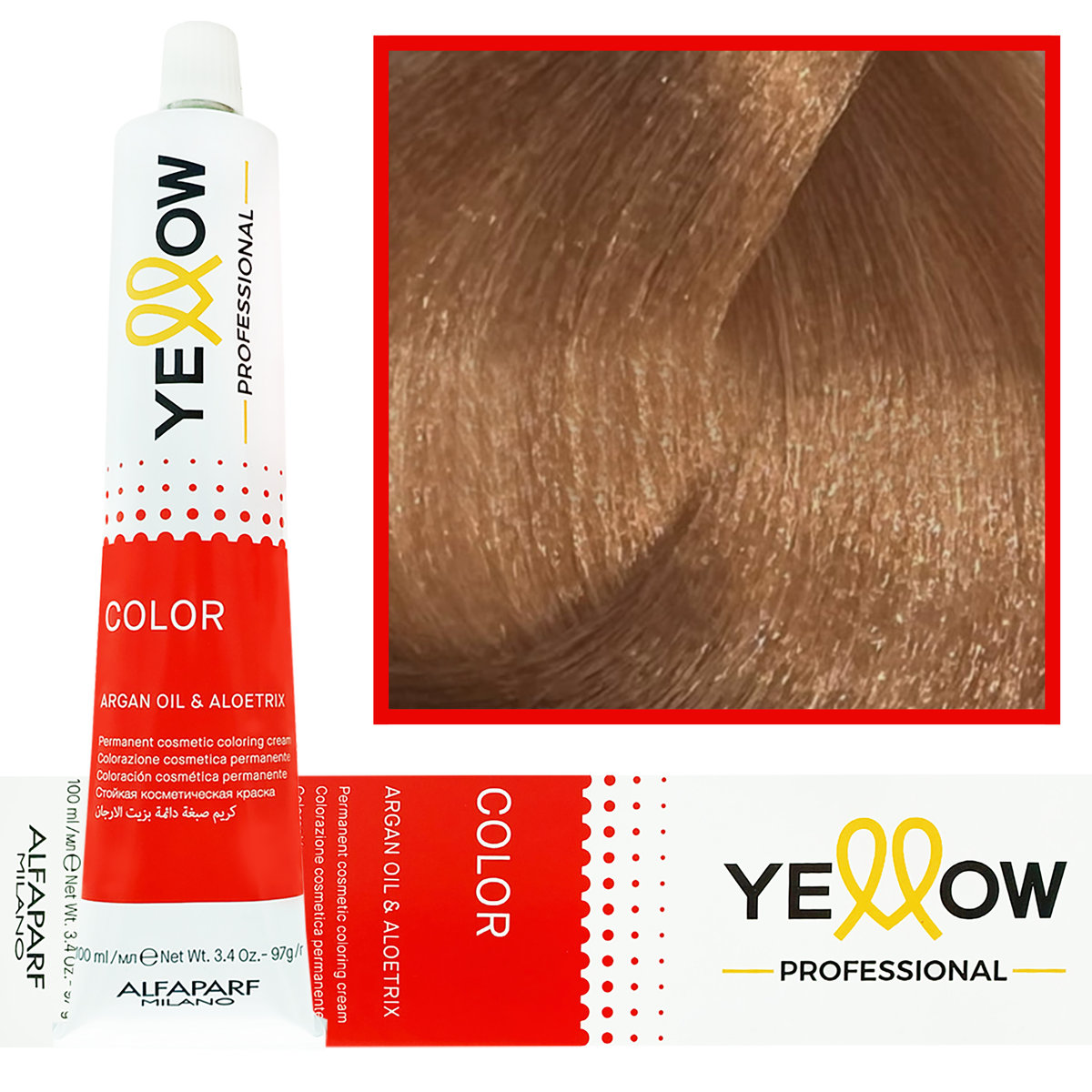 Alfaparf Yellow, Farba, 9,31 Bardzo Jasny Złoty Popielaty Blond, 100ml