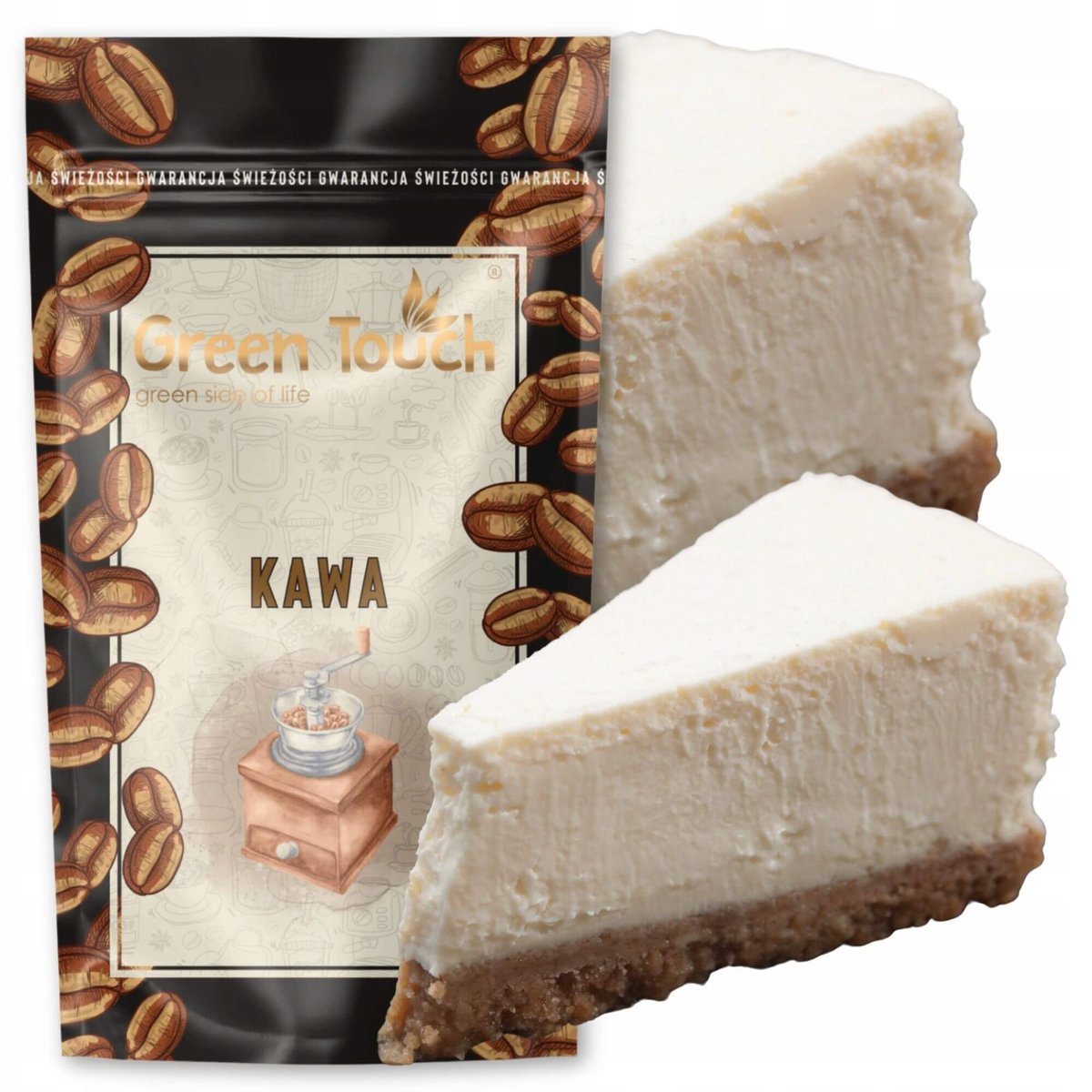 Kawa Ziarnista Smakowa Sernik O Smaku Sernika Ciasta 200 G Green Touch