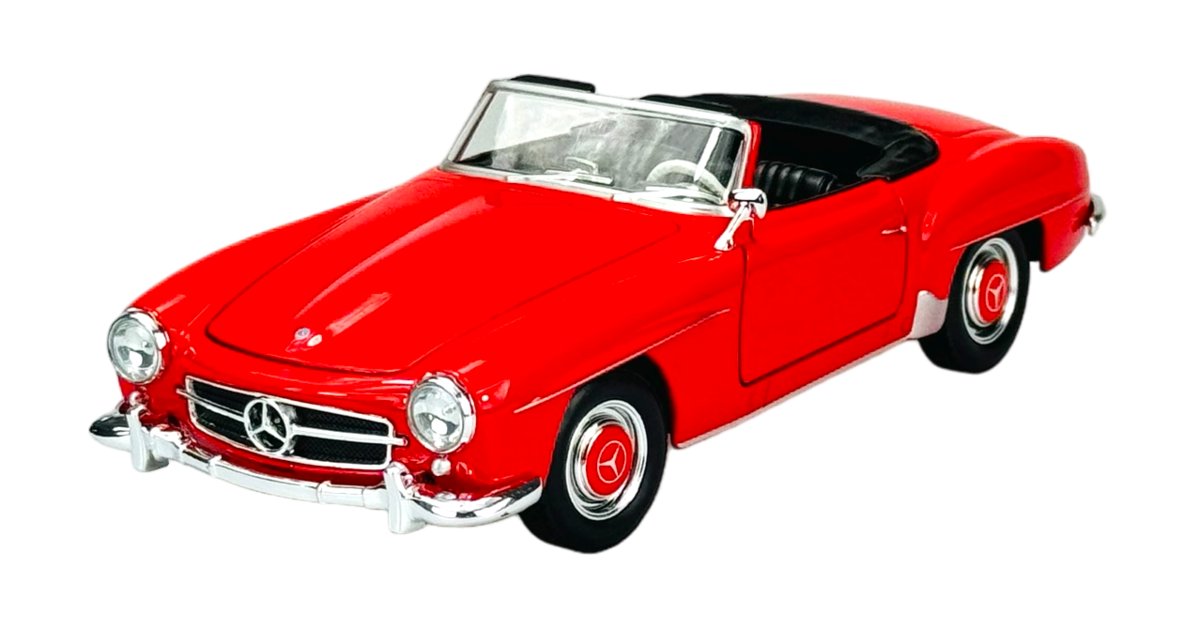 WELLY 1955 MERCEDES-BENZ 190 SL W121 CZERWONY BEZ DACHU 1:24 24118