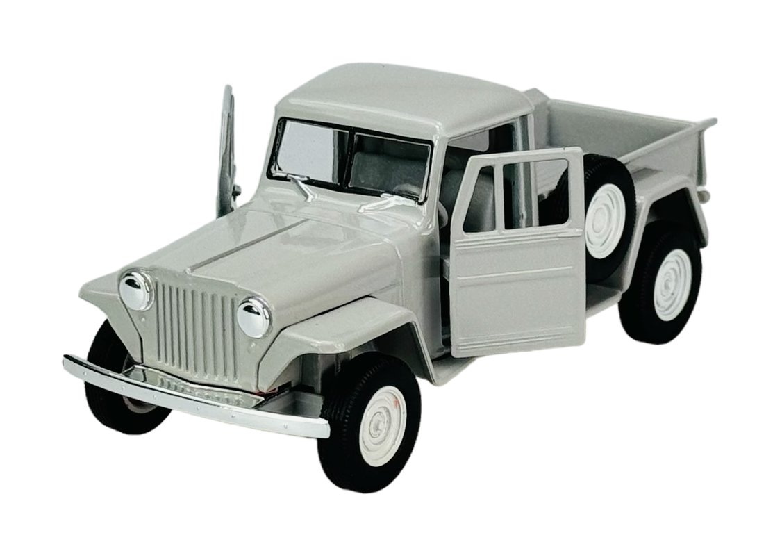 WELLY OLD TIMER 1947 JEEP WILLYS PICKUP SZARY 1:34 43822