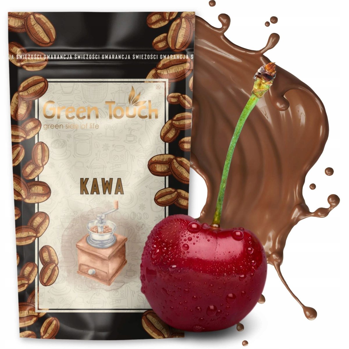 Kawa Ziarnista Smakowa Wiśnie W Czekoladzie Arabica 200 G Green Touch