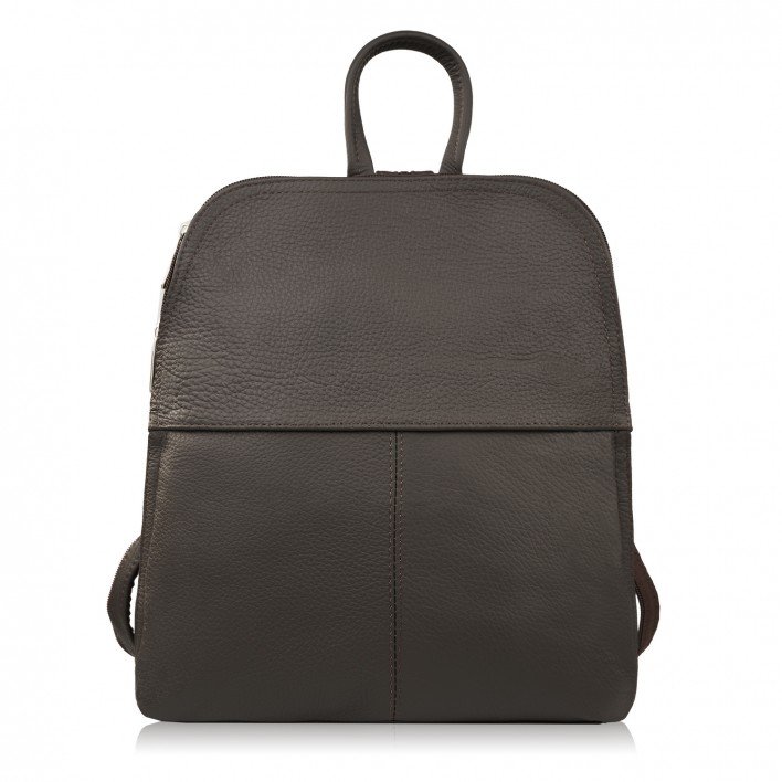 PLECACZEK DAMSKI SKÓRZANY BRĄZOWY MAŁY PLECAK MIEJSKI ABRUZZO ABR-38-BR