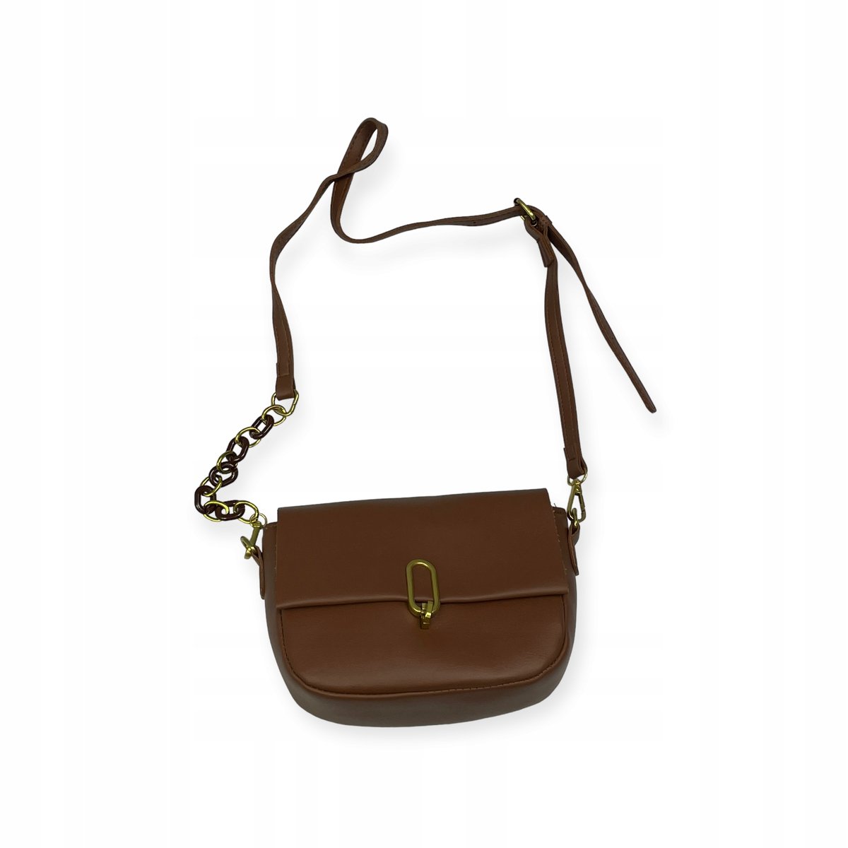 Skórzana mała torebka damska pasek