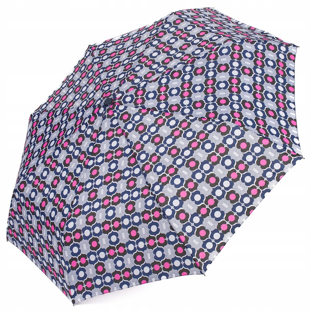 Parasol składany automatyczny XL parasolka damska pokrowiec Kropki Kolorowy