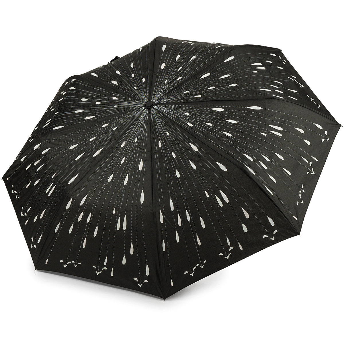 Parasol składany Zmieniający Kolor XL parasolka damska pokrowiec Czarny