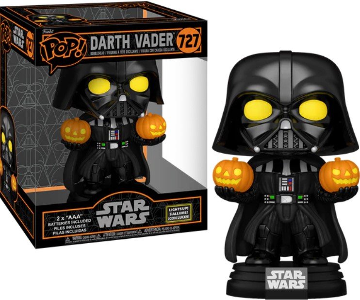 funko pop! star wars super 727 darth vader (lights up!)