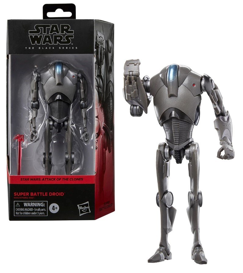 star wars 2 super battle droid - figurka black series 15cm mandalorian