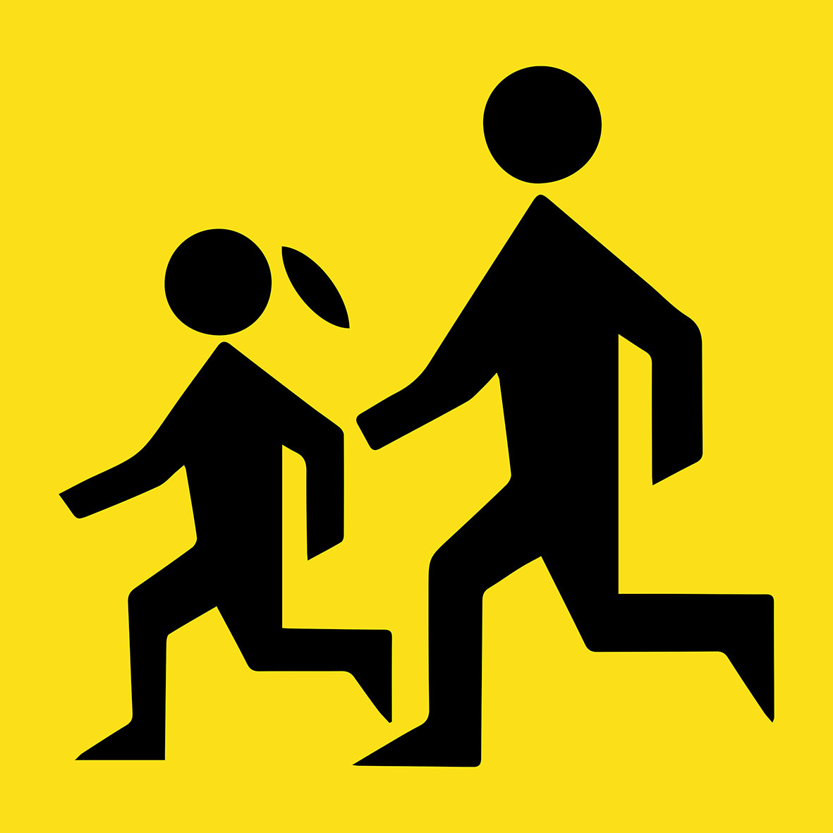 Naklejka tablica magnetyczna PRZEWÓZ DZIECI 10 cm