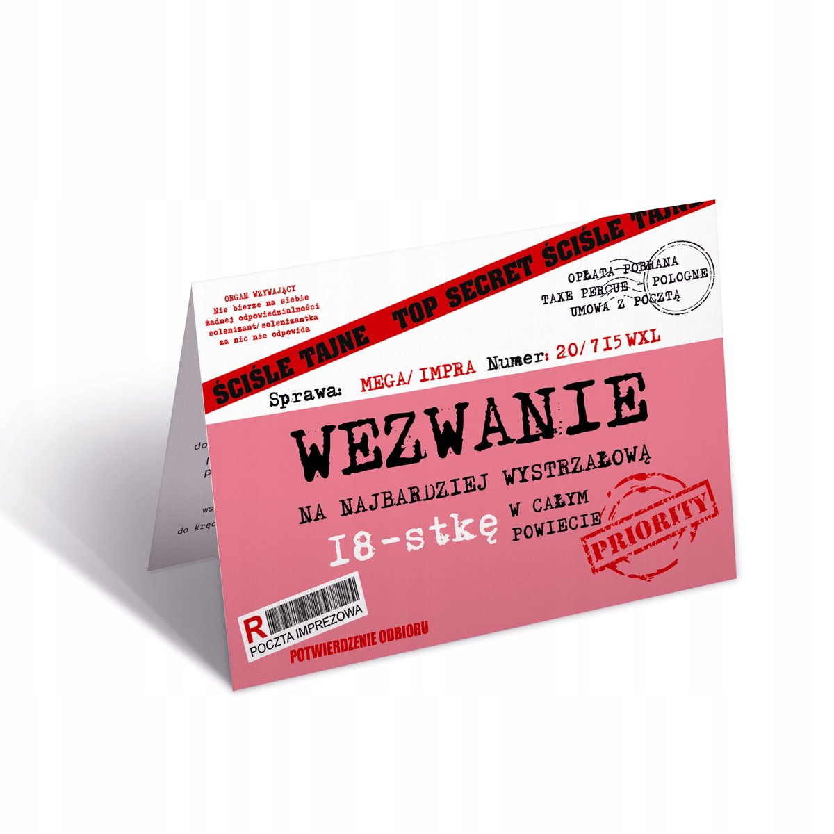 Zaproszenia na 18 Urodziny Osiemnastkę Wezwanie