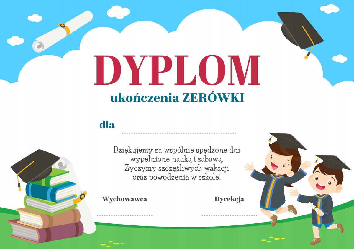 DYPLOM ukończenia ZERÓWKI UZ_2