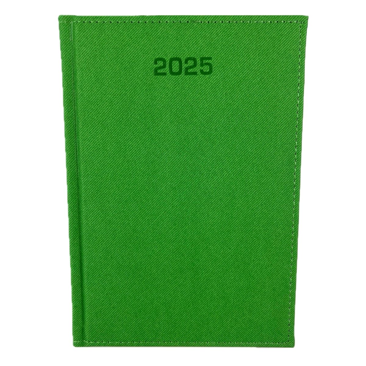 Kalendarz 2025 A5 dzienny sobota niedziela razem DENIM JEANS ZIELONY