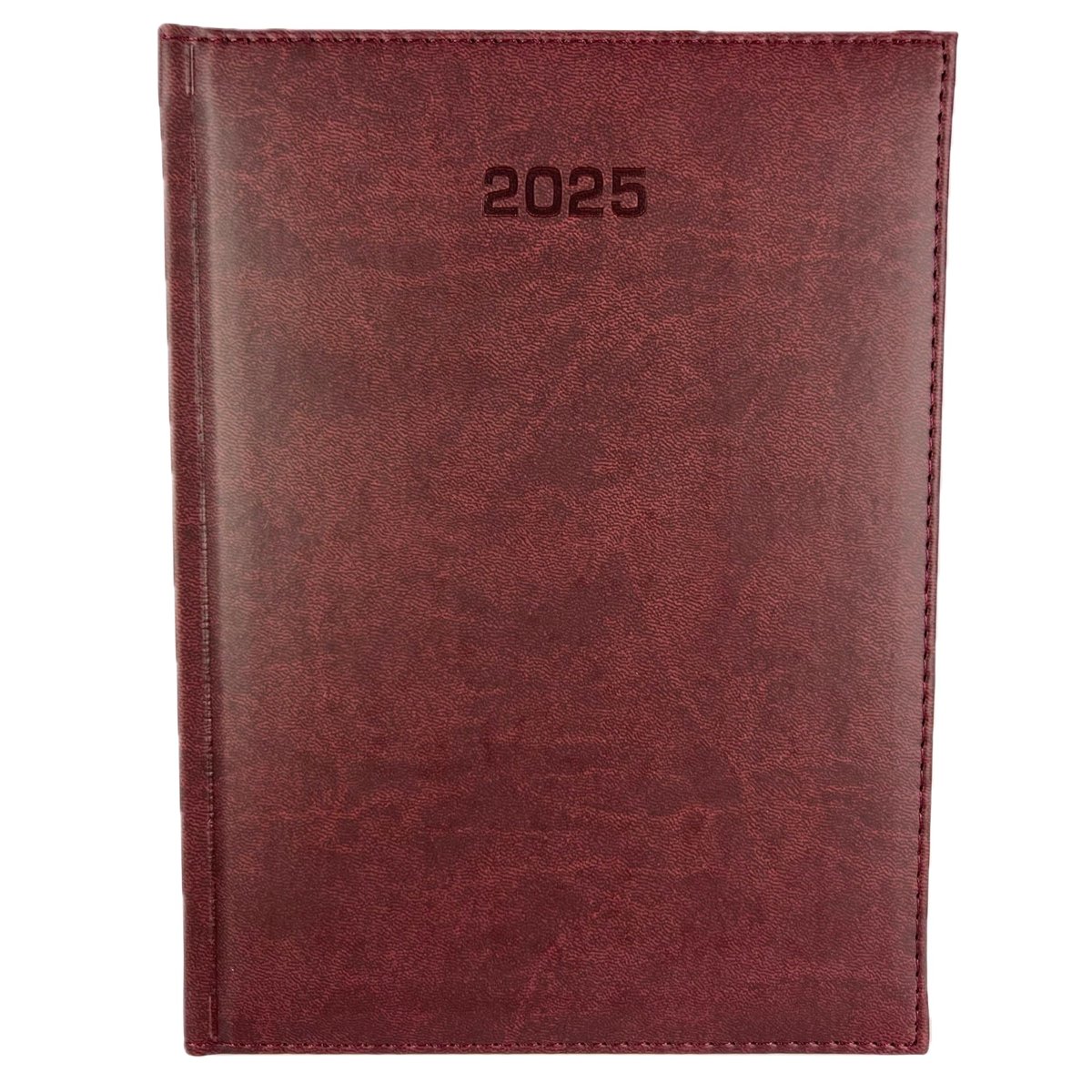 Kalendarz 2025 B5 tygodniowy BORDOWY BURGUND