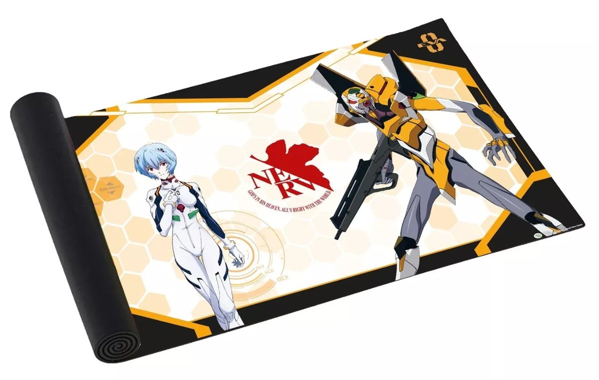 neon genesis evangelion eva 00 61x36cm podkładka mata dla gracza