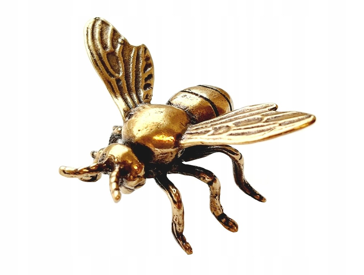 PIĘKNA FIGURKA DEKORACYJNA - MOSIĘŻNY OWAD PSZCZOŁA, PSZCZÓŁKA