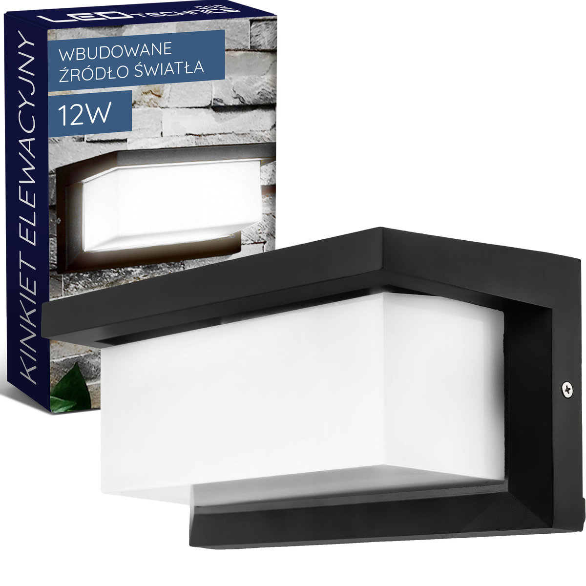 Lampa Elewacyjna Ogrodowa Kinkiet Zewnętrzny Modern 12W Led