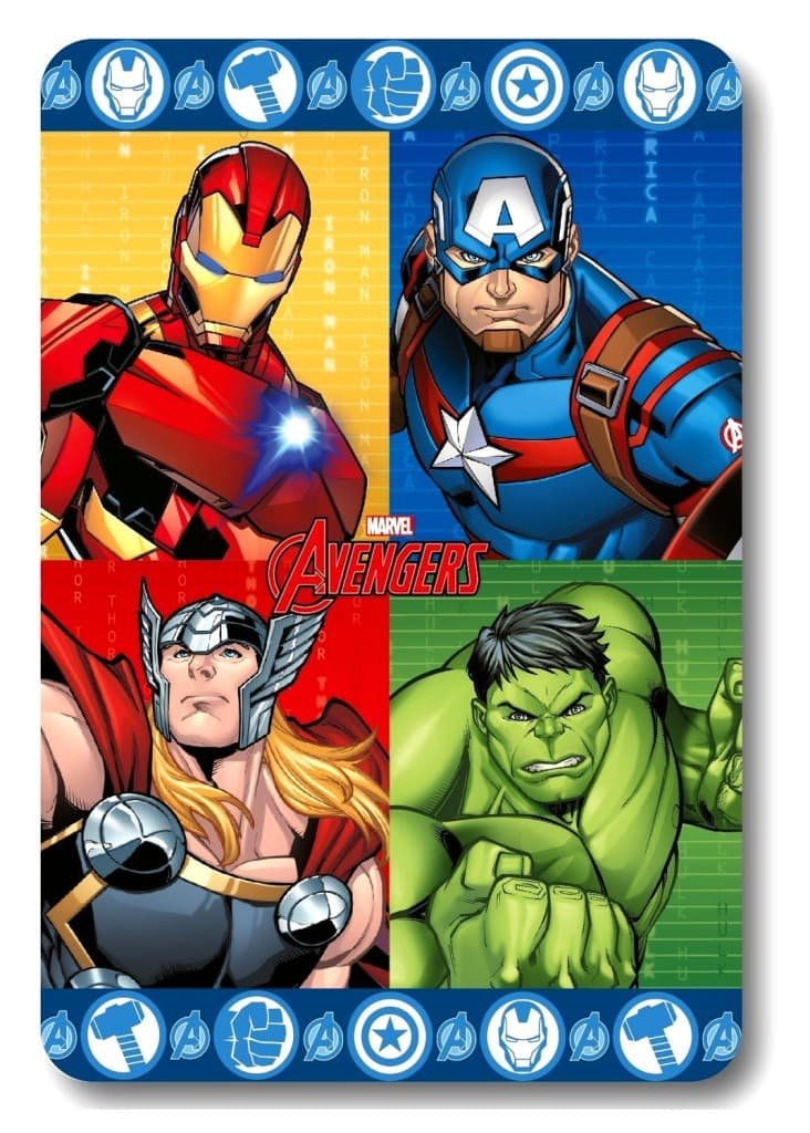 Koc dziecięcy polarowy Avengers 100x140 kocyk