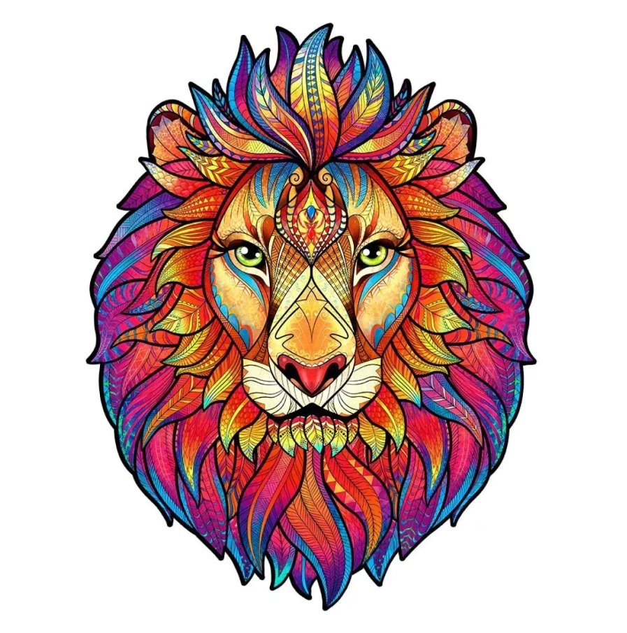 Tajemniczy Lew drewniane puzzle 327 el. Unidragon