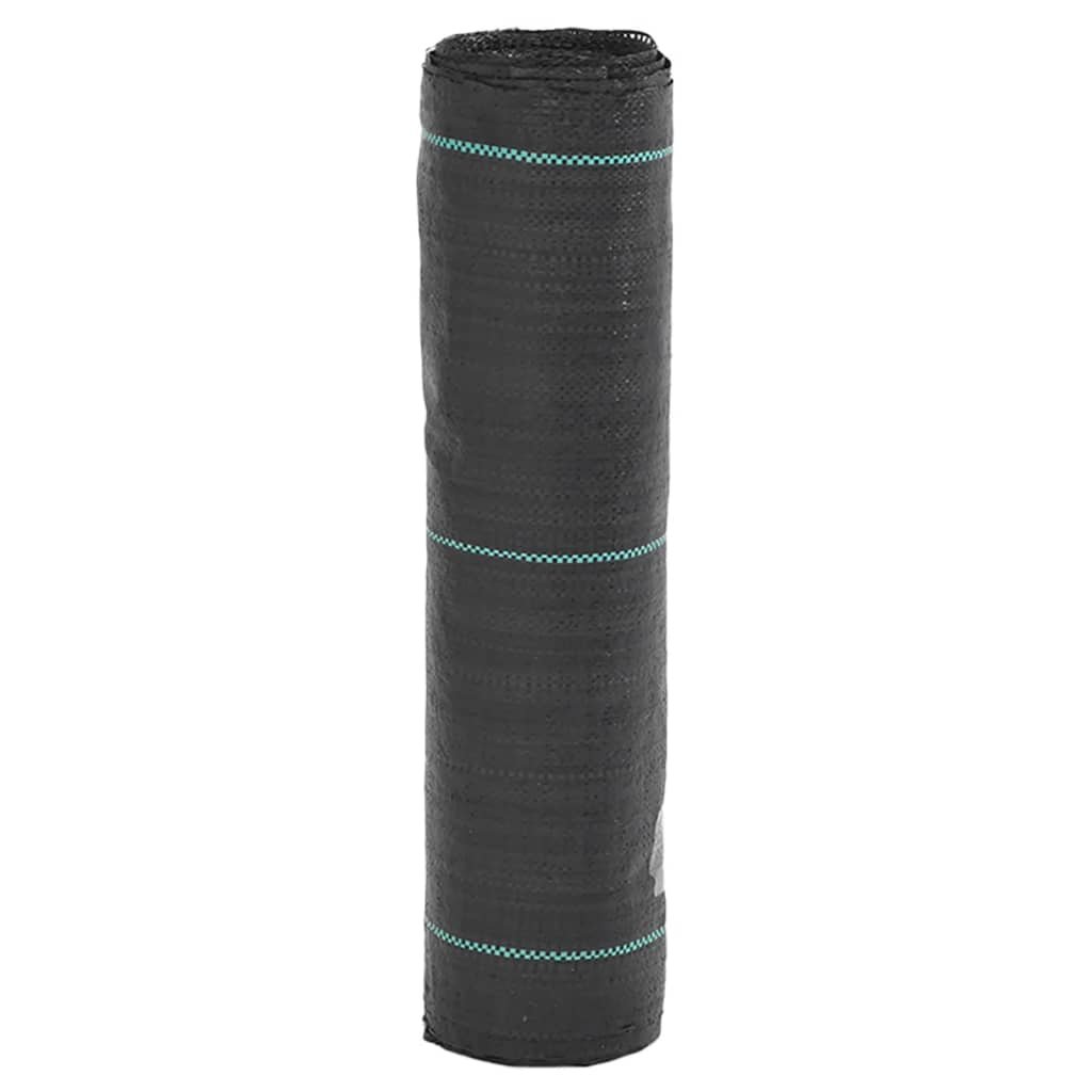 vidaXL Agrowłóknina antychwastowa, czarna, 0,5x25 m, PP