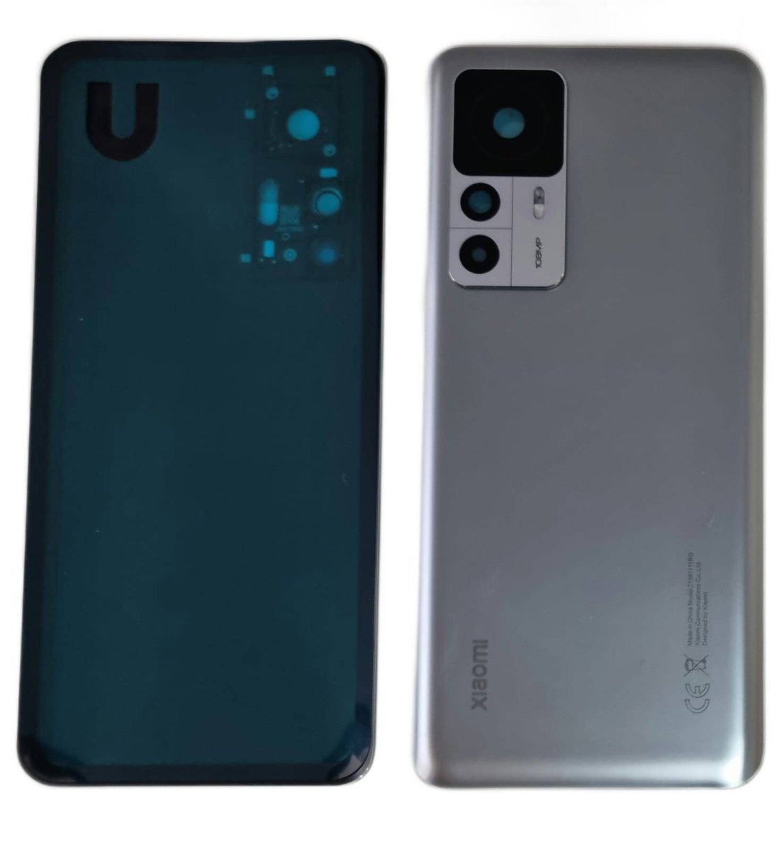 KLAPKA BATERII + KLEJ XIAOMI 12T 12T Pro SILVER