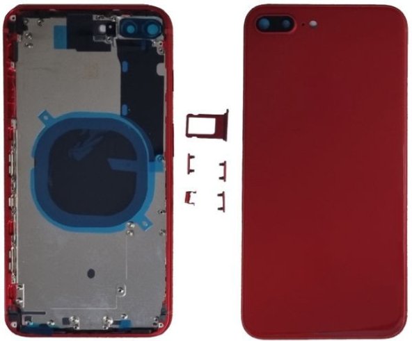 KORPUS RAMKA OBUDOWA TYLNA DO iPHONE 8+ PLUS RED