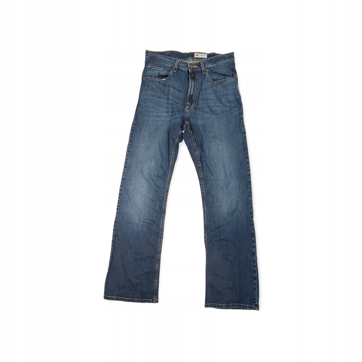 Jeansowe spodnie męskie granatowe WRANGLER M