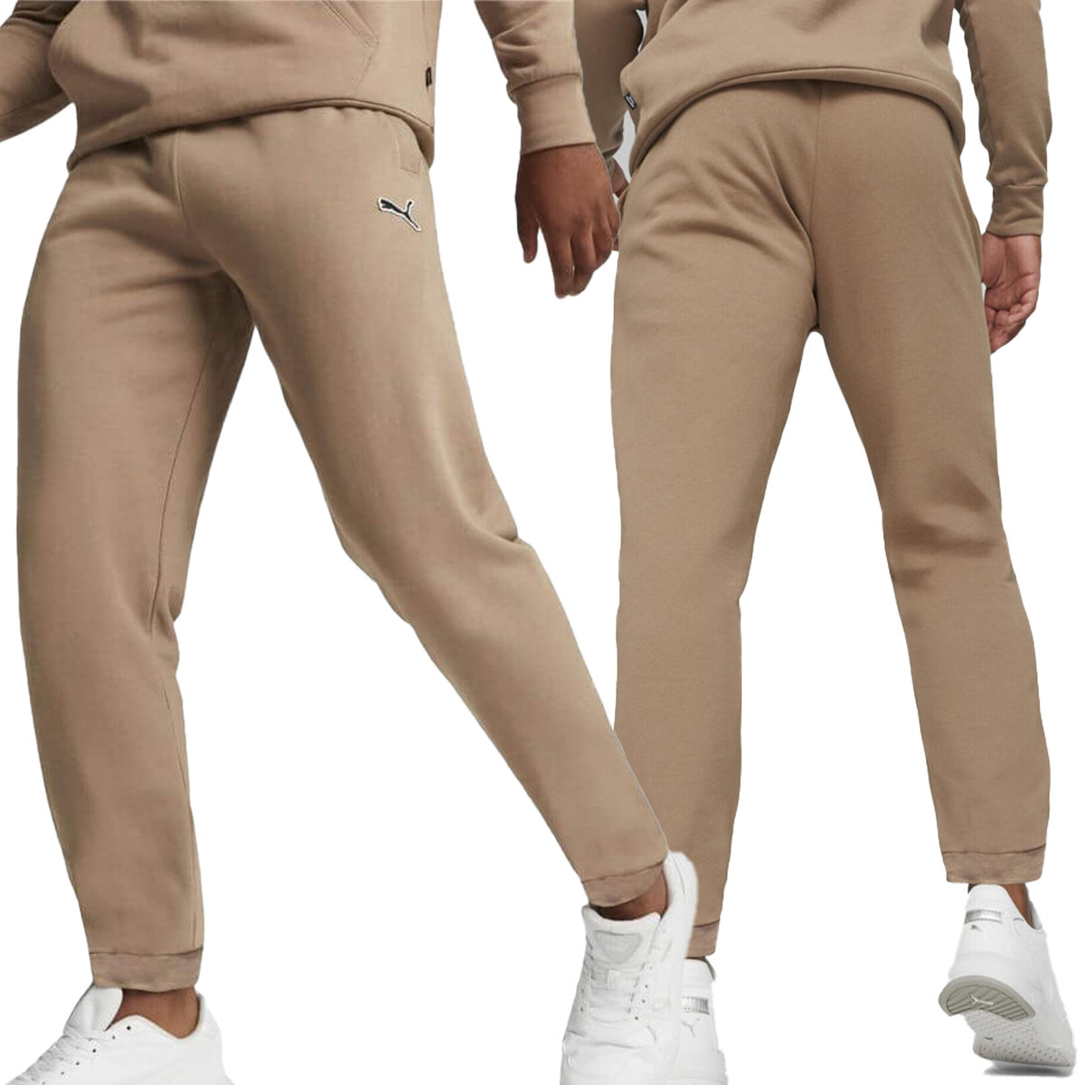 Puma spodnie dresowe brązowe klasyczne 676816 85 M