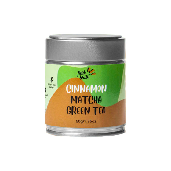 Zielona herbata matcha Feel Brill z cynamonem, 50 g