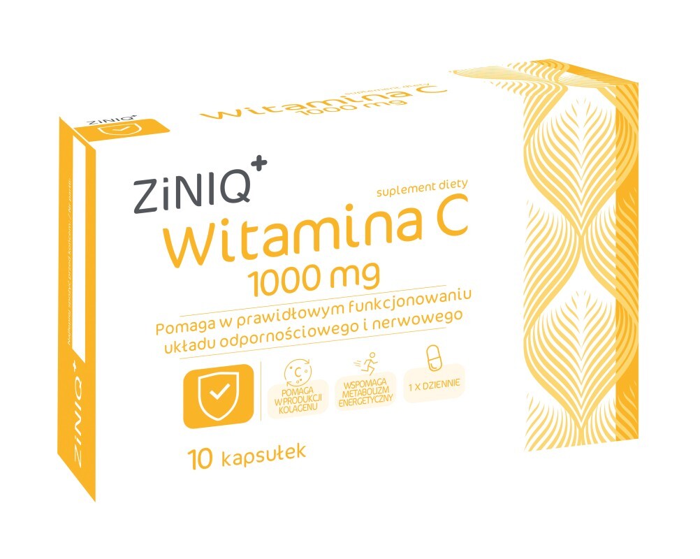 ZINIQ Witamina C 1000 mg, 10 kapsułek