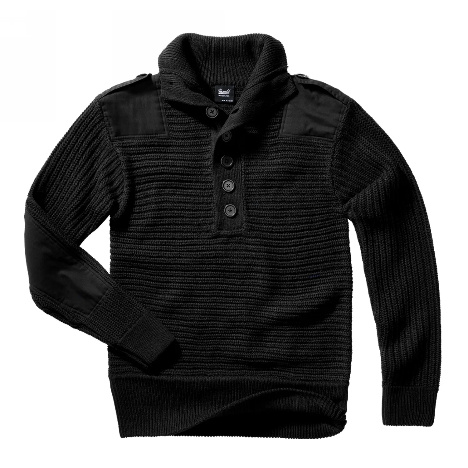 Sweter Wojskowy BRANDIT Alpin Pullover - Czarny S