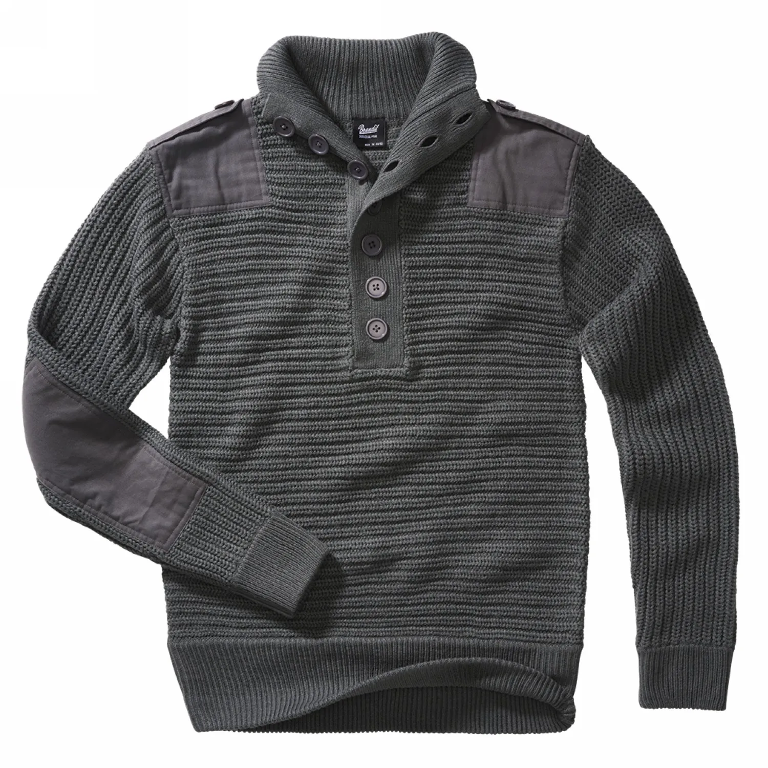 Sweter Wojskowy BRANDIT Alpin Pullover - Antracyt L