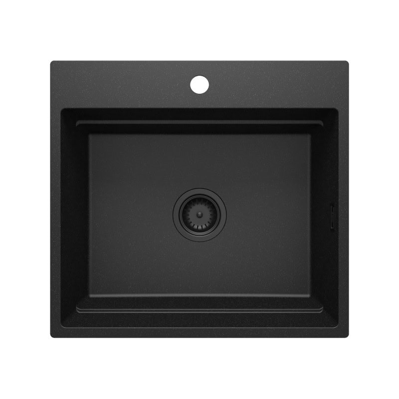 DEANTE MAGNETIC Zlewozmywak granitowy magnetyczny 1-komorowy Grafit Metalik ZRM_G10A - Specjalistyczny sklep - Raty 0% - Kup z PayPo i zapłać za 30 dni