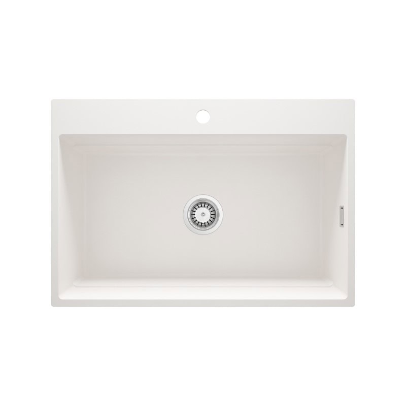 DEANTE MAGNETIC Zlewozmywak granitowy magnetyczny 1-komorowy Alabaster ZRM_A10B - Specjalistyczny sklep - Raty 0% - Kup z PayPo i zapłać za 30 dni