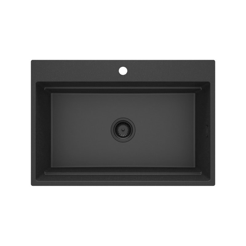 DEANTE MAGNETIC Zlewozmywak granitowy magnetyczny 1-komorowy Grafit Metalik ZRM_G10B - Specjalistyczny sklep - Raty 0% - Kup z PayPo i zapłać za 30 dni
