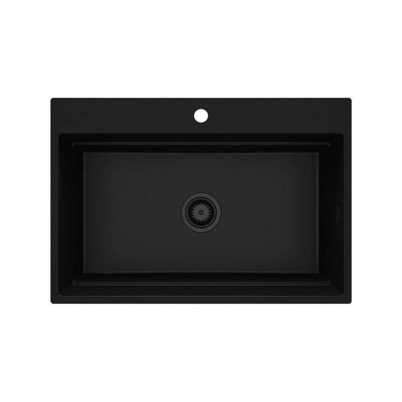 DEANTE MAGNETIC Zlewozmywak granitowy magnetyczny 1-komorowy Nero ZRM_N10B - Specjalistyczny sklep - Raty 0% - Kup z PayPo i zapłać za 30 dni