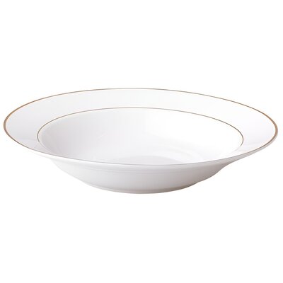 Talerz AMBITION Aura Gold 23 cm Biało-złoty