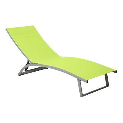 Łóżko plażowe Summer 5-pozycyjne limonka PATIO