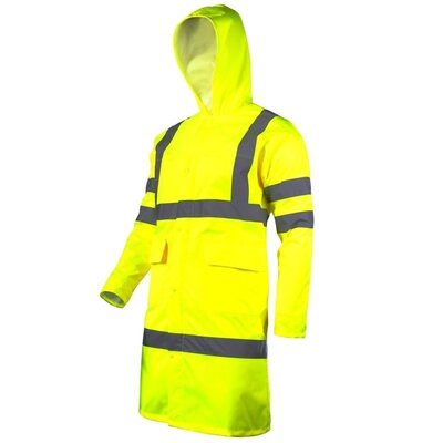 Płaszcz ostrzeg. przeciwdeszcz., żółty, 