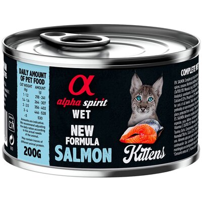 Karma dla kota ALPHA SPIRIT Kittens Salmon Łosoś 200 g