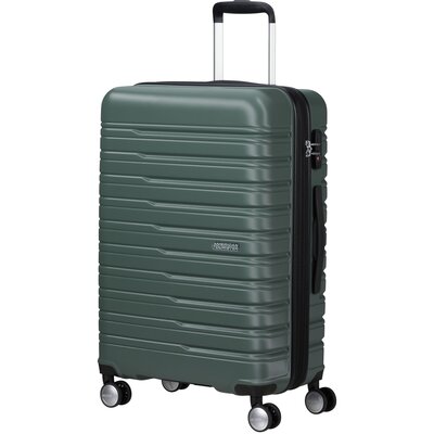 American Tourister Flashline - Spinner M, walizka, 67 cm, 69/75 l, zielony (Dark Forest), Zielony (Dark Forest), Spinner M (67 cm - 69/75 L), Walizki i wózki
