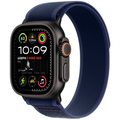 Pasek do Apple Watch (44/45/46/49mm) M/L Niebieski (Tytan czarny)