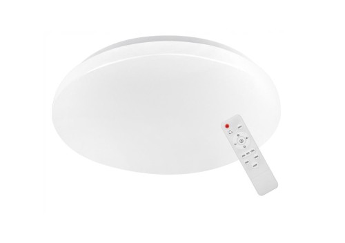 Erik LED D39 plafon z pilotem IP44/72W/3CCT biały