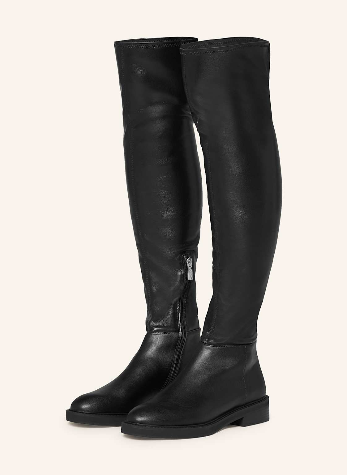 Steve Madden Kozaki Za Kolano Leza schwarz