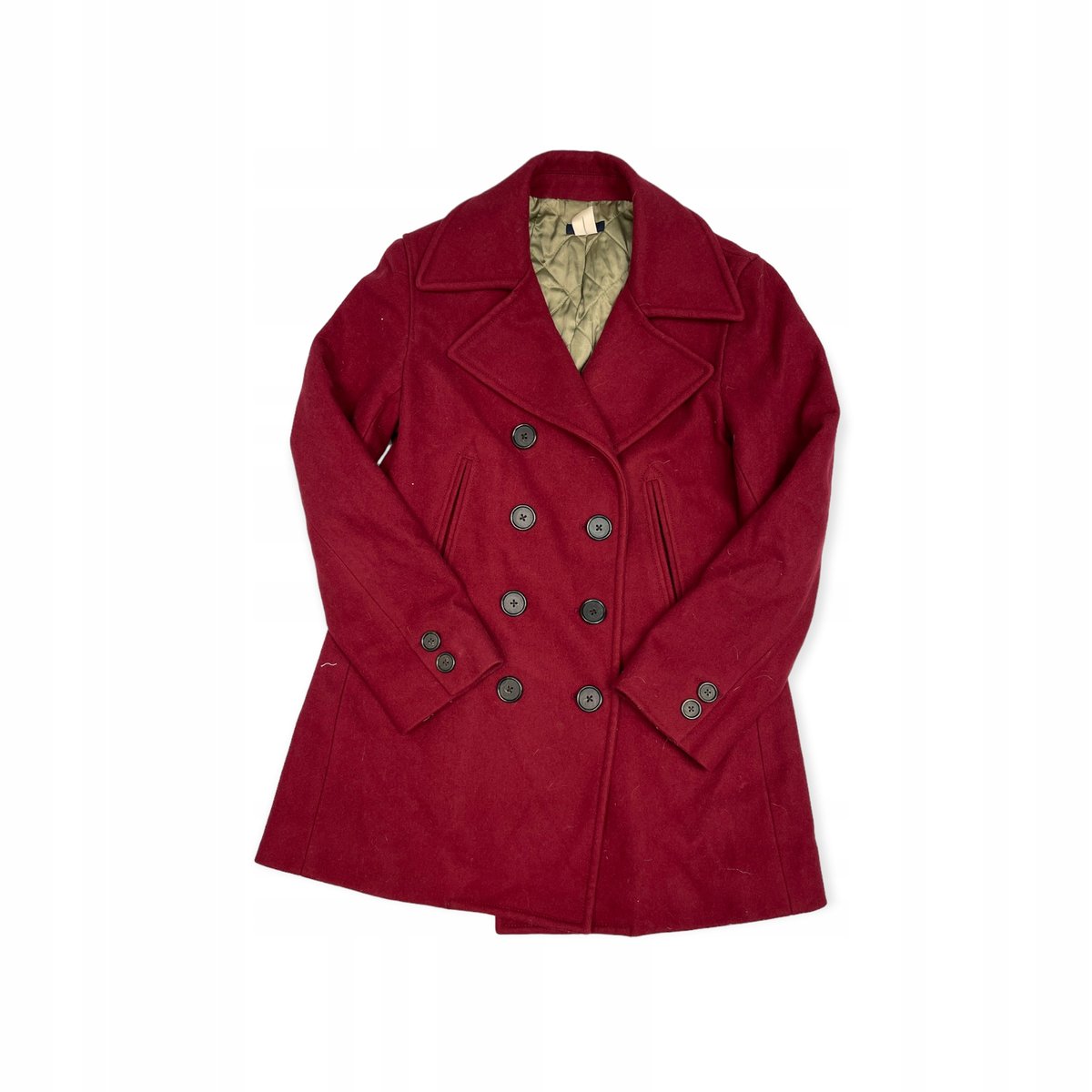 Wełniany płaszcz damski J. CREW S