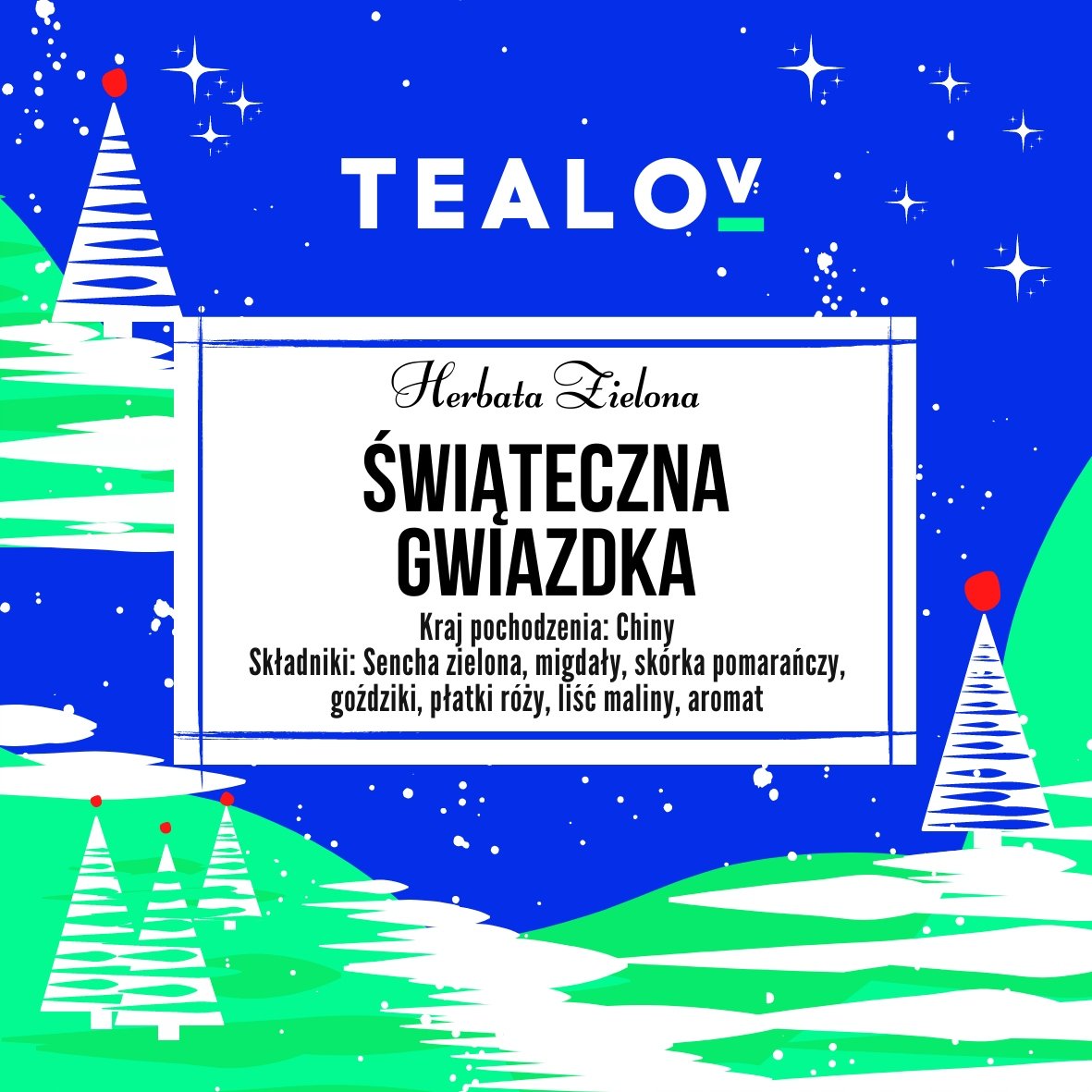 Herbata TEALOV zielona Świąteczna Gwiazdka 50g