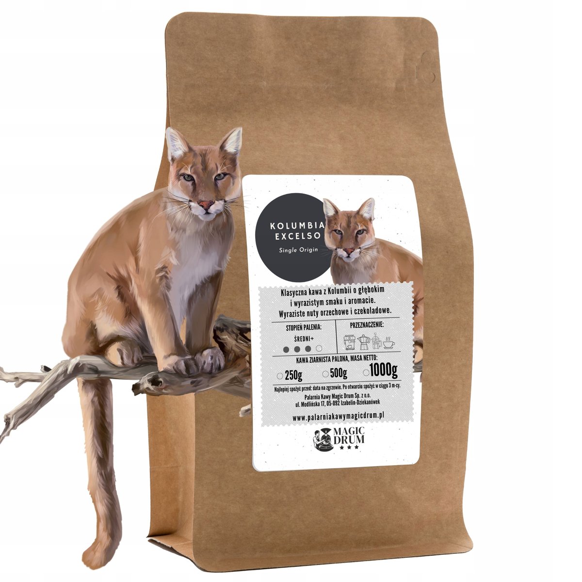 Kawa mielona KOLUMBIA 500g świeżo palona arabica