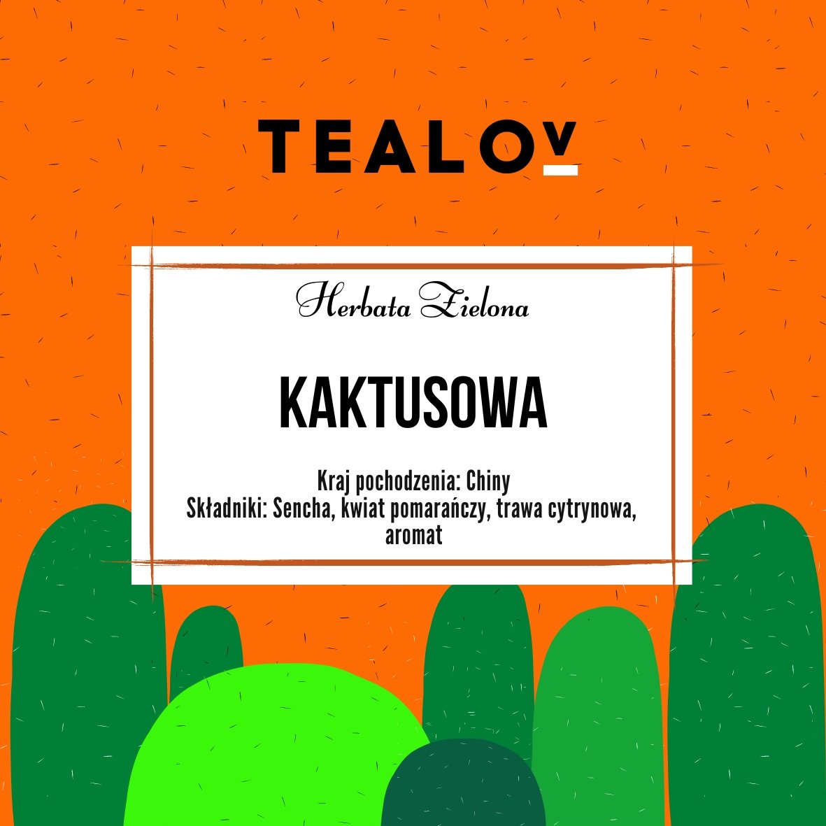 Herbata TEALOV zielona KAKTUSOWA 50g