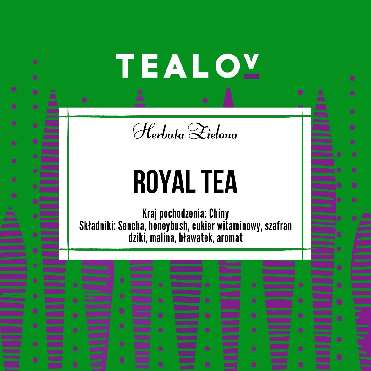 Herbata TEALOV zielona ROYAL TEA 100G