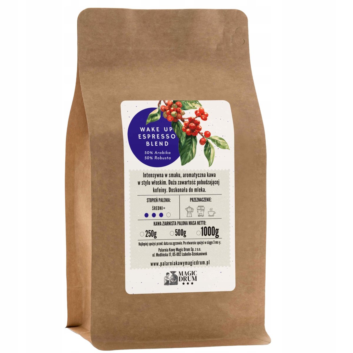 Kawa ziarnista WAKE UP ESPRESSO BLEND 50/50 250g